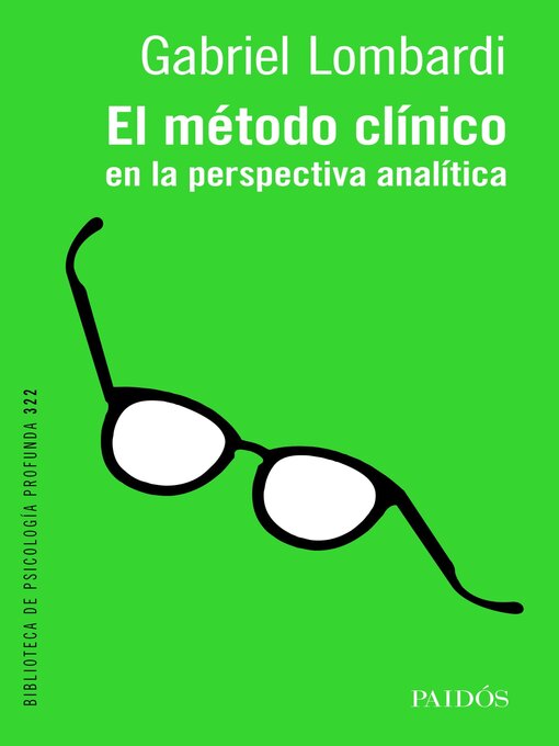 Title details for El método clínico en la perspectiva analítica by Gabriel Lombardi - Available